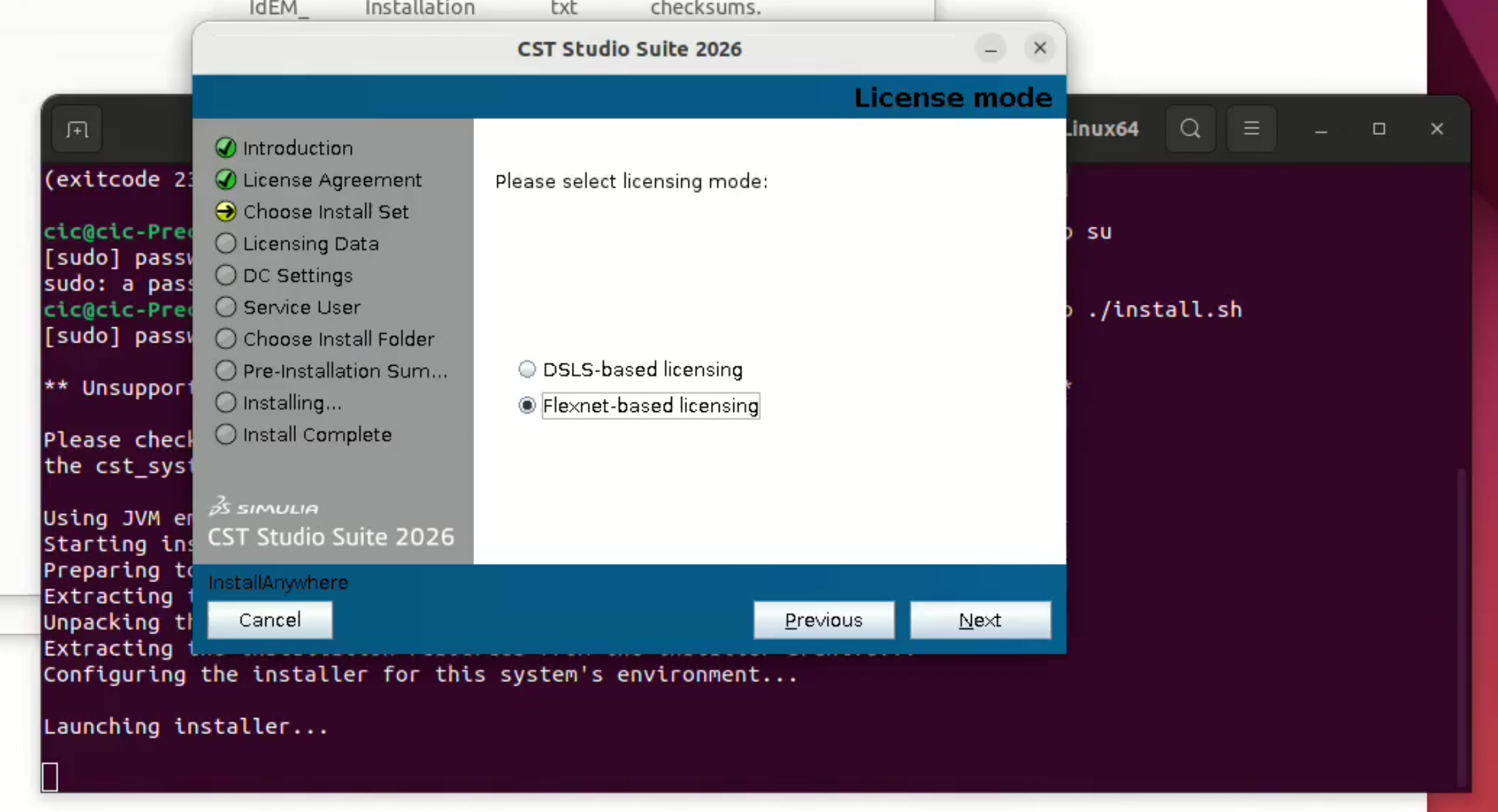 Select Flexnet-based licensing