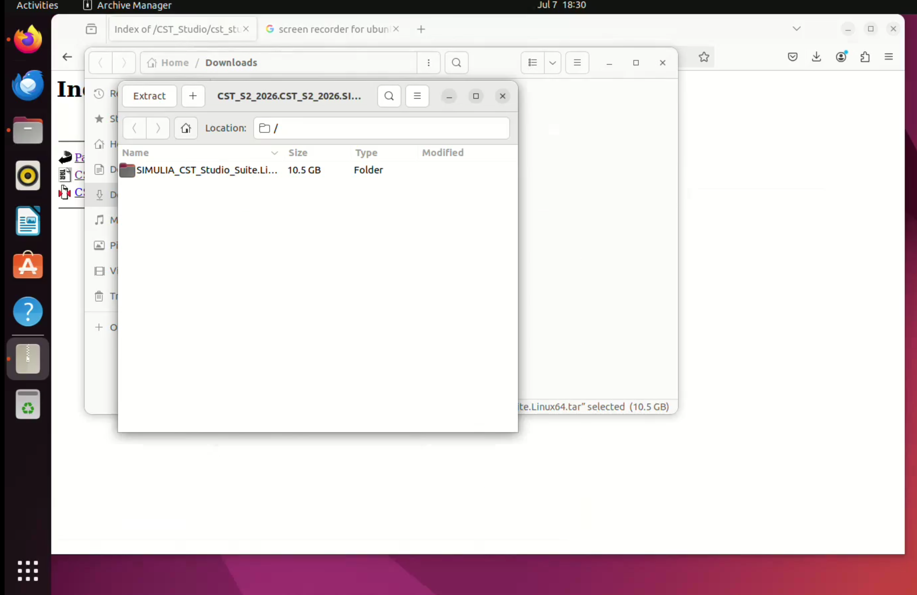 Open CST Studio Linux archive
